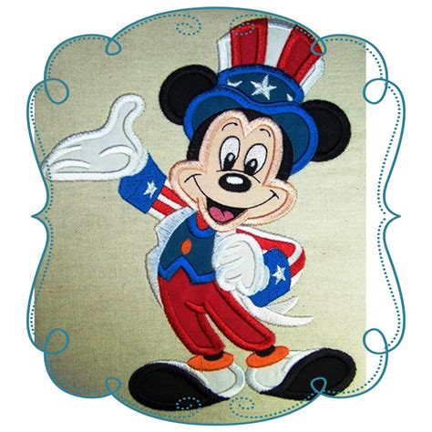 mickey applique|mickey mouse and industrial designs.